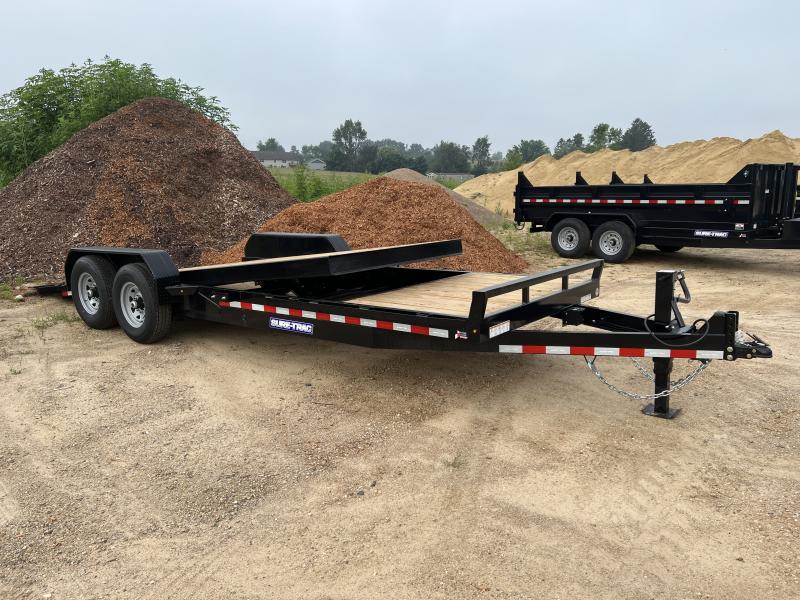 2023 Sure-Trac 7 x 18+4 Tilt Bed Equipment Trailer 14K 2023 Sure-Trac 7 x 18+4 Tilt Bed Equipment Trailer 14K