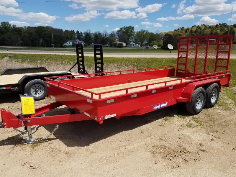 2021 Sure-Trac 7 x 18 Steel High Side Trailer 10K Tand 2021 Sure-Trac 7 x 18 Steel High Side Trailer 10K Tand