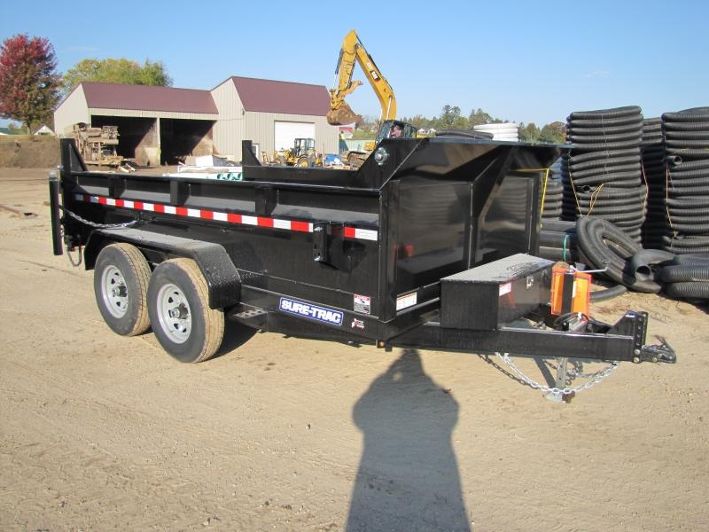 2023 Sure-Trac 82 IN x 12 HD Low Profile Dump Trailer 12K Dual Ram 2023 Sure-Trac 82 IN x 12 HD Low Profile Dump Trailer 12K Dual Ram