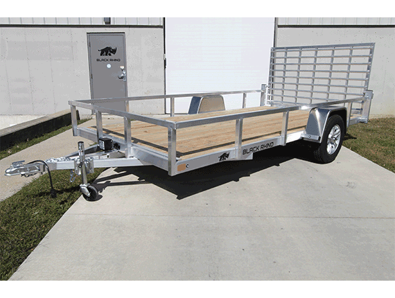 2023 Leonard TRLU-0714BLA-152W Utility Trailer