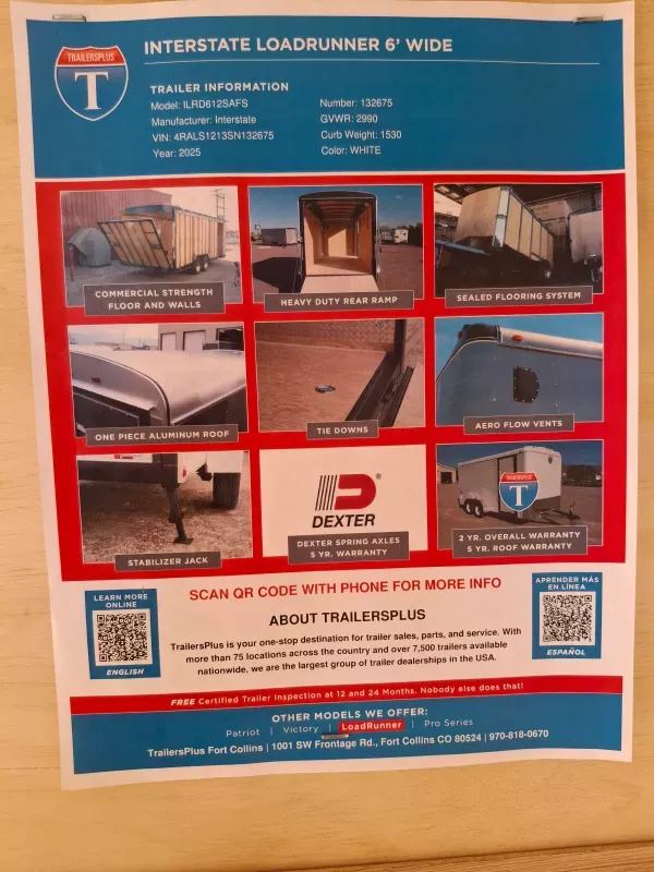 used Cargo (Enclosed) Trailers Interstate  for sale, in Fort Collins, CO Thumbnail 12