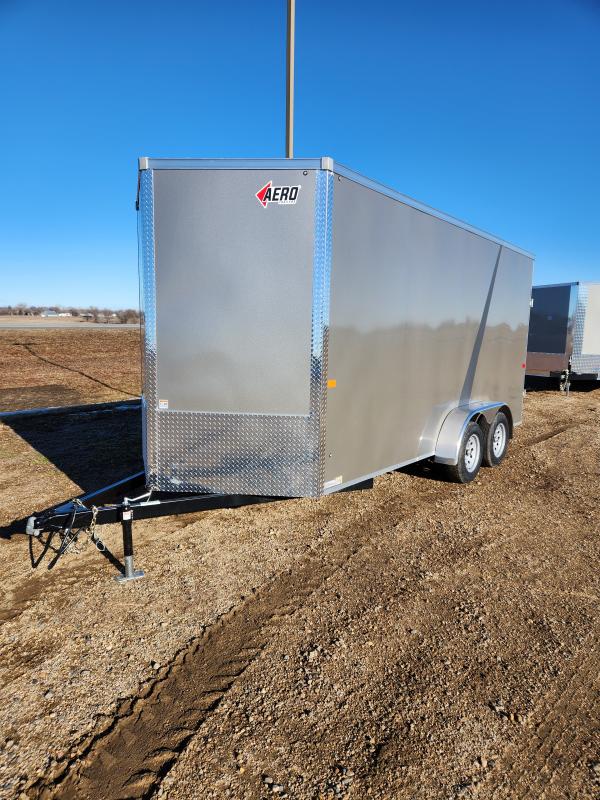 2025 AERO 7x16ft Pewter UTV Cargo / Enclosed Trailer TURgSef3d6gr