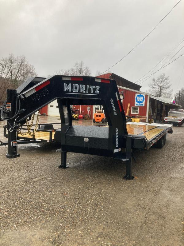 2023 Moritz International 20' + 5 15,900 Gooseneck Flatbed Trailer 2023 Moritz International 20' + 5 15,900 Gooseneck Flatbed Trailer