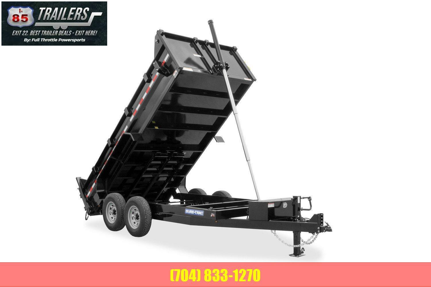 2025 Sure-Trac 82 IN x 12 HD Low Profile Dump Trailer  14K Telescopic 1747074400