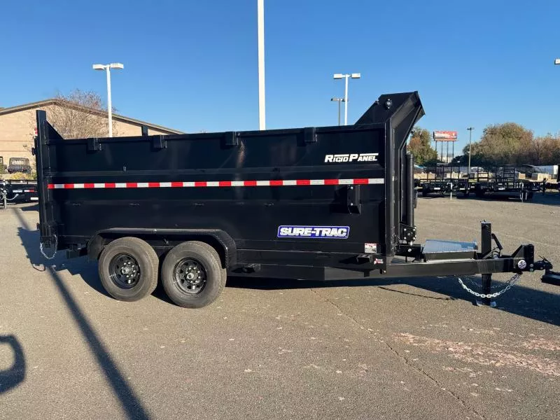2026 Sure-Trac 7 x 14 HD Low Profile 4ft Side Telescopic Dump 14K