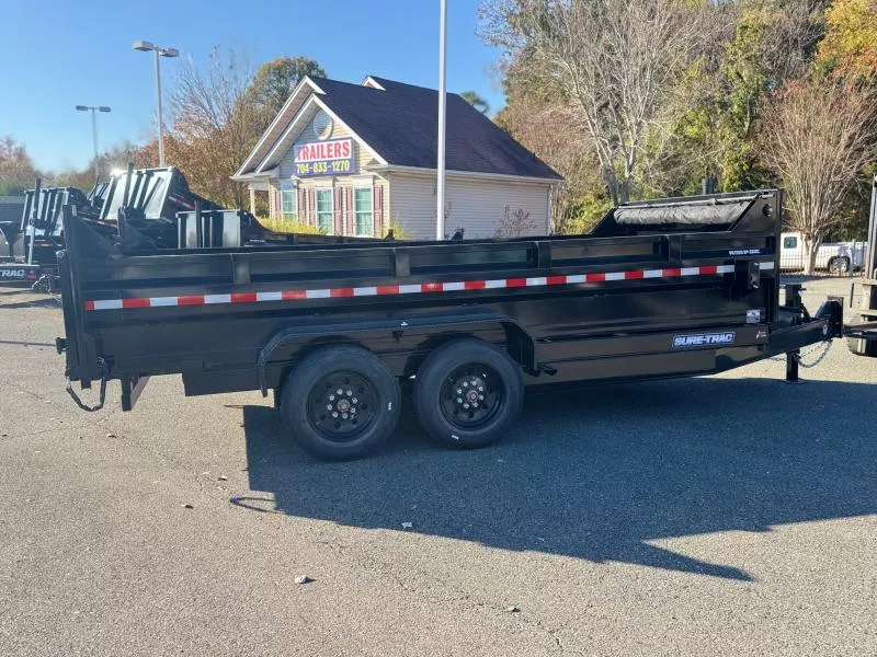 2026 Sure-Trac 7 x 16 HD Low Profile Telescopic Dump 16K