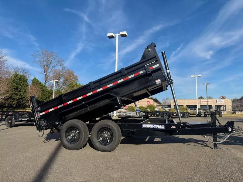 2025 Sure-Trac 82 IN x 12 HD Low Profile Dump Trailer  14K Telescopic