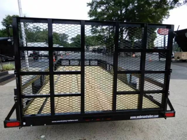 Trailer With Rear Ramp Gate Anderson 7x18' Utility Side Ramps & Rear Ramp Gate 2025 in Cumming, GA ...