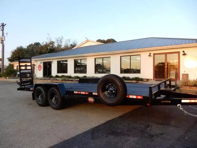 Covered Wagon 7'x20' Equipment Trailer  Cobra Coated Decking