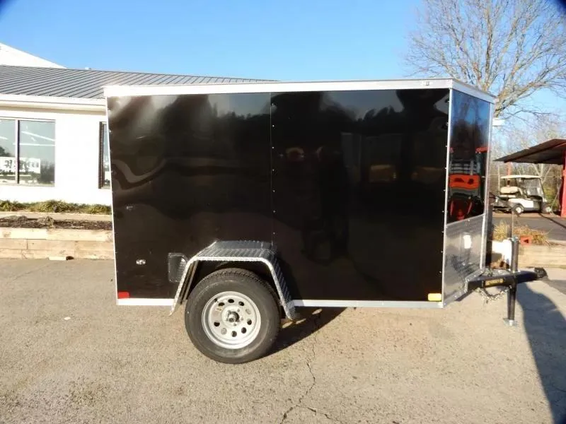 2026 Covered Wagon 5X8' Enclosed, Single Rear Door, 5' Height