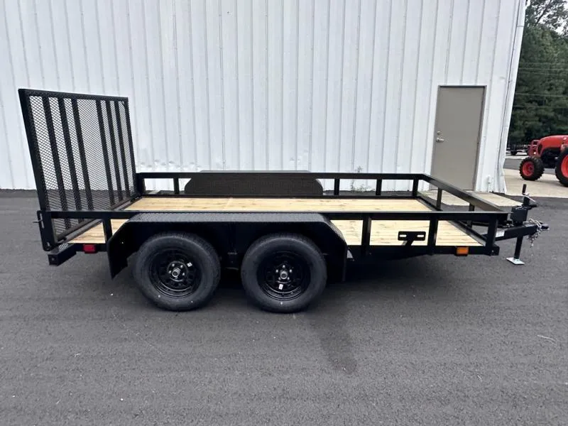 Currahee 6'x12' Tandem Lanscape Trailer, Removable Gate