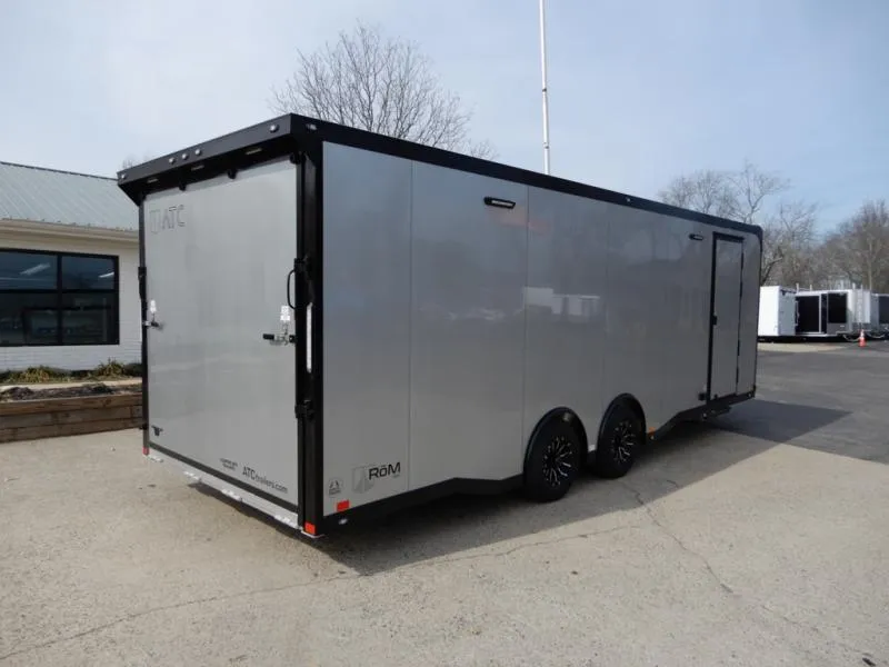 2026 ATC 8.5 x 24', RoM 450, Race Ready Car Hauler, Finished Interior, Escape Door, Cabinets, AC