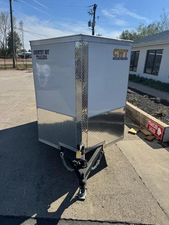 2026 Covered Wagon 5x8 Enclosed Trailer Ramp Door Side door