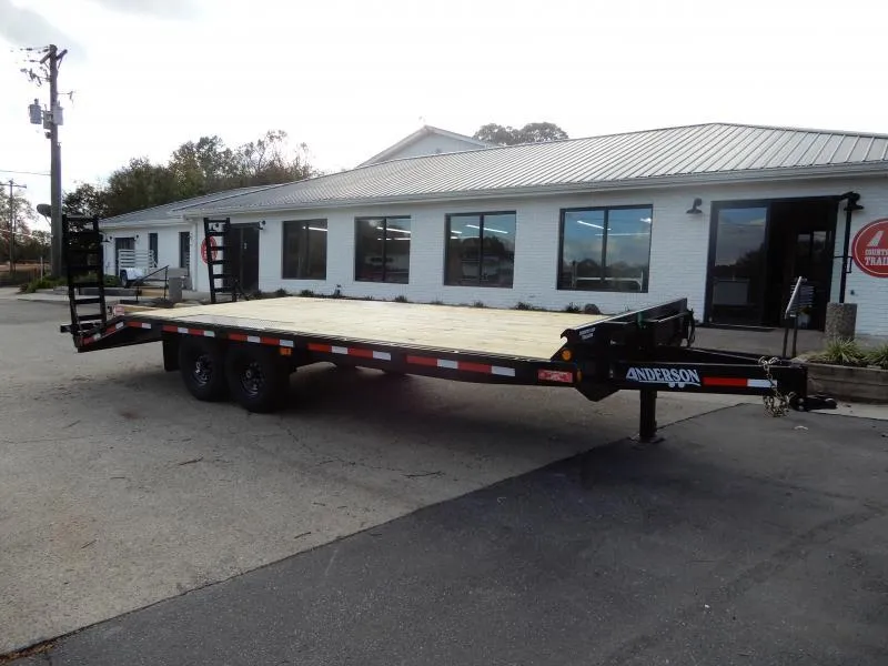Anderson 8.5x22' Equipment Deck-over w/5' Dovetail & Famps 2026