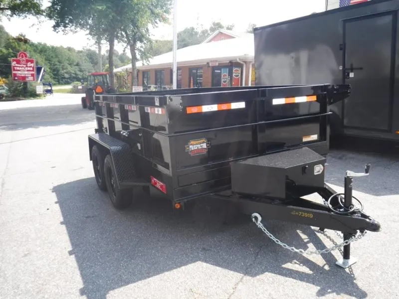 2026 Covered Wagon 6x10' Dump, 4' Sides, Spare Tire