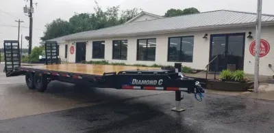 2026 Diamond C 8.5x24' Deckover Equipment, 5' Dove, Extra-Wide Ramps, 15500 GVWR, DEC207