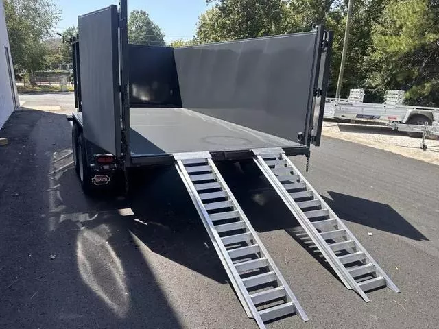 Covered Wagon 7'x16' Dump  4ft sides  8K Axles 2026