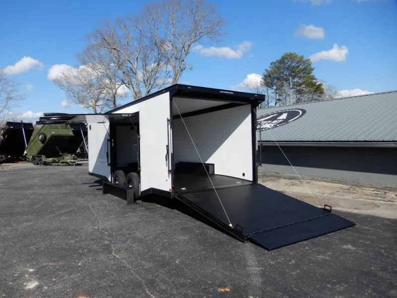 2026 Covered Wagon 8.5x24' Car Hauler, Escape Door, 7' Finished Interior