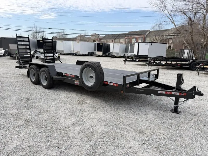 2026 Covered Wagon 7'x20' Equipment, Flip Knee Ramps, 16K GVWR