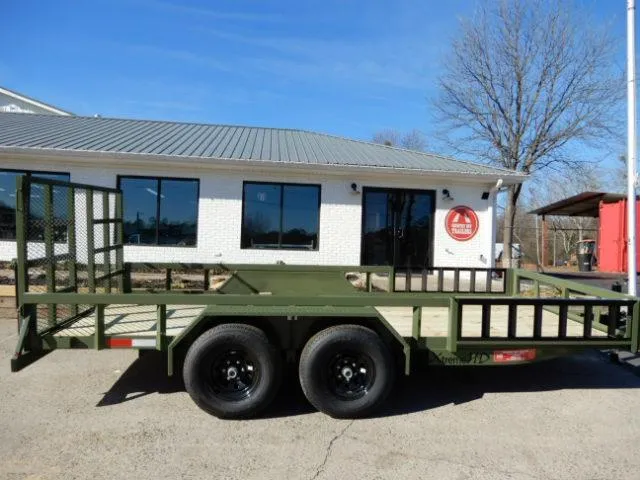 2026 Anderson 7x16' Landscape, Ramp Gate, Side Ramps