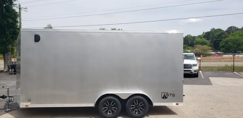 2026 ATC 7.5x16" Enclosed, Ramp & Side Door, Spare Tire