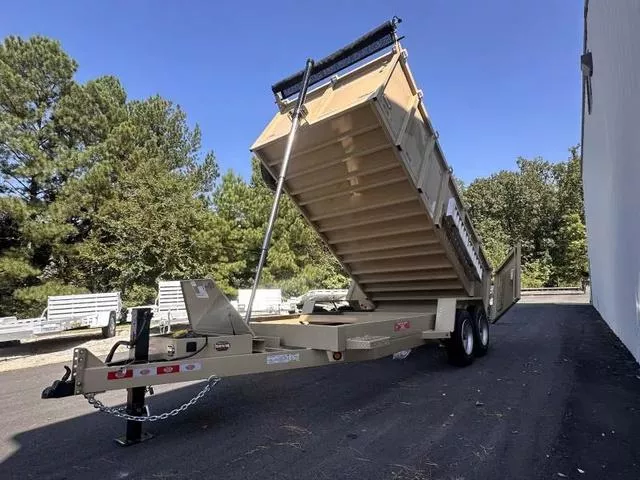 Covered Wagon 7'x16' Dump  4ft sides  8K Axles 2026