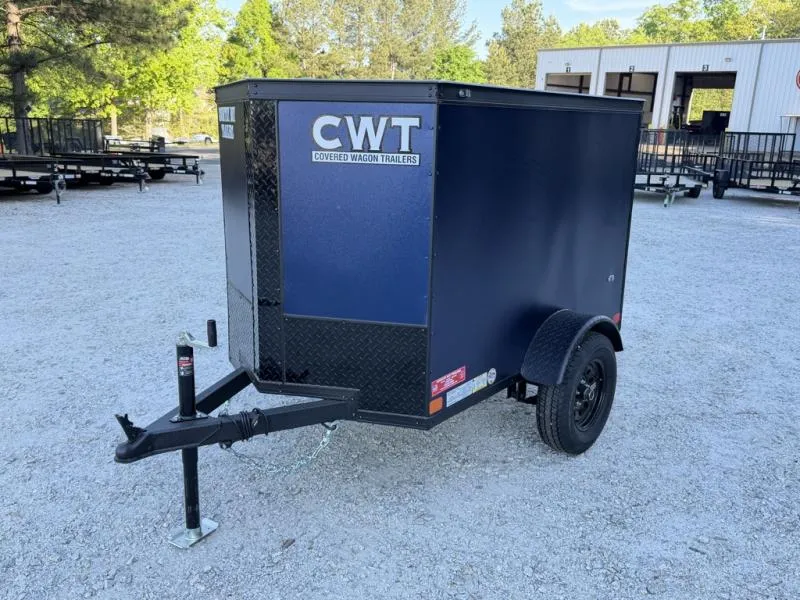 2026 Covered Wagon 4'x6' Enclosed, Single Rear Door