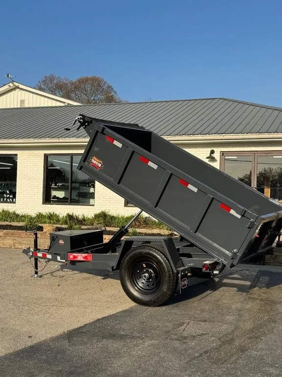 2026 Covered Wagon 5x8' Dump, 2' Sides, Spare Tire