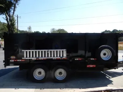2026 Covered Wagon 7x16' Dump, 4' Sides, Spare Tire, Ramps, Tarp