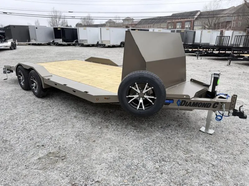2026 Diamond C 8.5x16' Car Hauler, Max Width, Drive-Over Fenders GTF235
