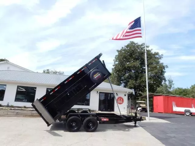 Covered Wagon 7x14' Dump w/4' Sides  Ramps 2026