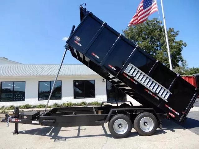 Covered Wagon 7x16' Dump  4' Sides & Ramps  8K Axles 2026