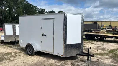 Anvil Trailers 6X12 SA ENCLOSED- WHITE