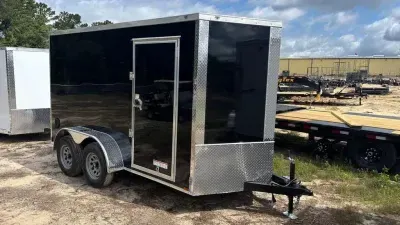  Anvil Cargo Trailers 6X12 TA ENCLOSED- BLACK 