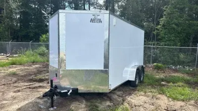  Anvil Cargo Trailers 7X14 TA ENCLOSED- WHITE 