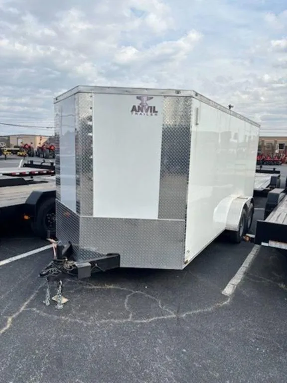2024 Anvil Cargo Trailers 7X16 TA ENCLOSED WHITE 