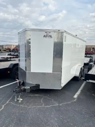 2024 Anvil Cargo Trailers 7X16 TA ENCLOSED WHITE 