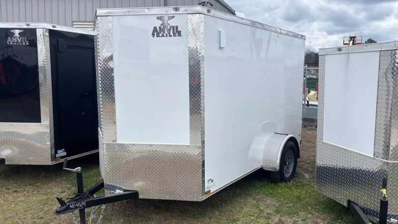  Anvil Cargo Trailers 6X10 SA ENCLOSED- WHITE 