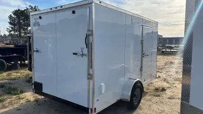 Anvil Cargo Trailers 7X12 SA ENCLOSED- WHITE