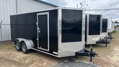 2025 Anvil Trailers 7X18 TA ENCLOSED- BLACK 