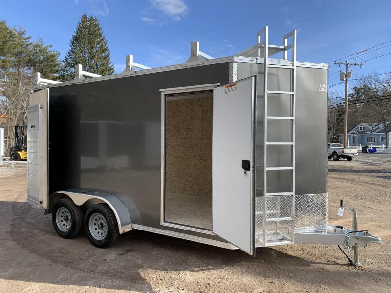 2021 EZ Hauler 7X14 +3 ft V-Nose Aluminum trailer / 12" extra height/ Ultimate Contractor 2021 EZ Hauler 7X14 +3 ft V-Nose Aluminum trailer / 12" extra height/ Ultimate Contractor