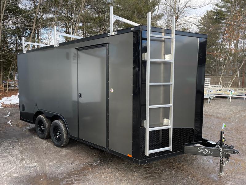 2023 Spartan 8.5X16+2ft V-nose/Contractor/Walkable-Roof/7000GVW/Blackout 2023 Spartan 8.5X16+2ft V-nose/Contractor/Walkable-Roof/7000GVW/Blackout
