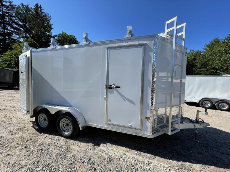 2021 EZ Hauler 7X14 +3 ft V-Nose Aluminum trailer / 6" extra height/ Ultimate Contractor/Barn doors 2021 EZ Hauler 7X14 +3 ft V-Nose Aluminum trailer / 6" extra height/ Ultimate Contractor/Barn doors