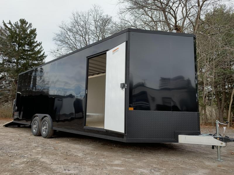 2021 EZ Hauler 8.5x24 +3 ft V-nose/Aluminum Car Hauler/9990gvwr/12" extra height/BLACKOUT 2021 EZ Hauler 8.5x24 +3 ft V-nose/Aluminum Car Hauler/9990gvwr/12" extra height/BLACKOUT