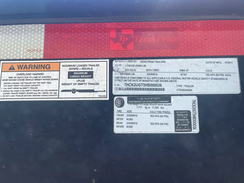 2017 Texas Pride Trailers 40ft Gooseneck with ramps General Trailers
