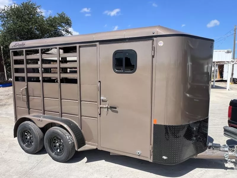 2025 Delta 500ES 2 Horse Stock Trailer 14' x 6' x 7'