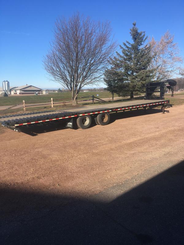 2017 DooLitttle Trailers 22k 34' GN hyd tail Equipment Trailer Sunrise Services Trailers in