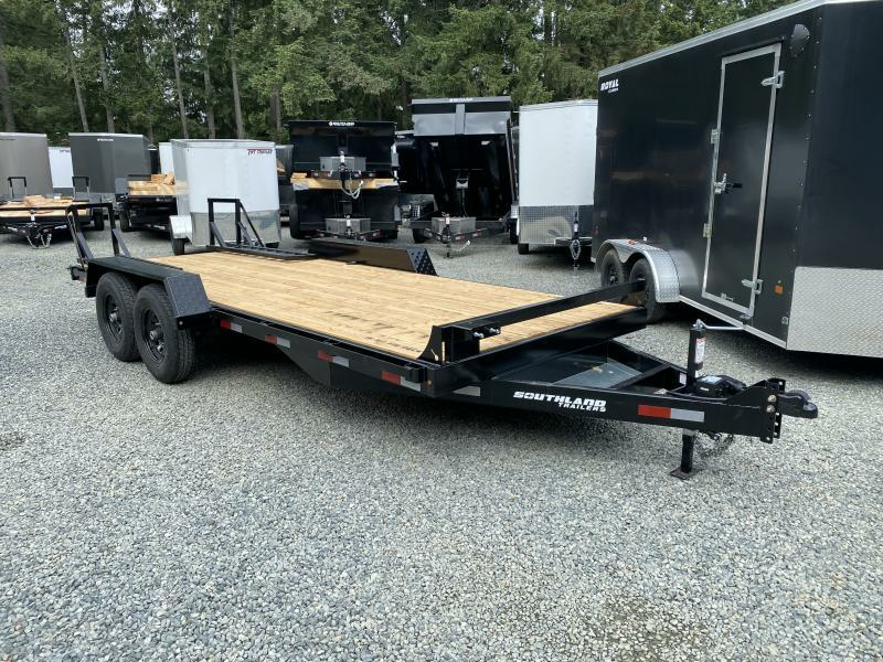 2024 Southland 16' 15,400LB GVW Equipment Trailer Standup Ramps