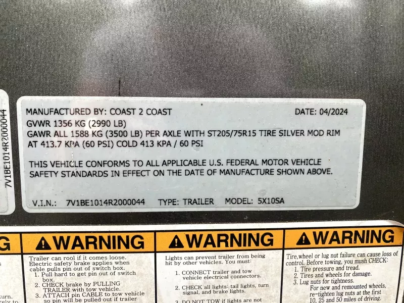 used Cargo (Enclosed) Trailers Coast 2 Coast  for sale, in Washington, DC Thumbnail 4