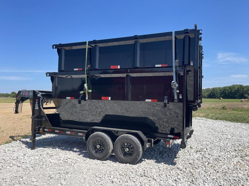 2022 MAXXD ROX8314 Gooseneck Roll Off (2 20 Yard Bins) Dump Trailer